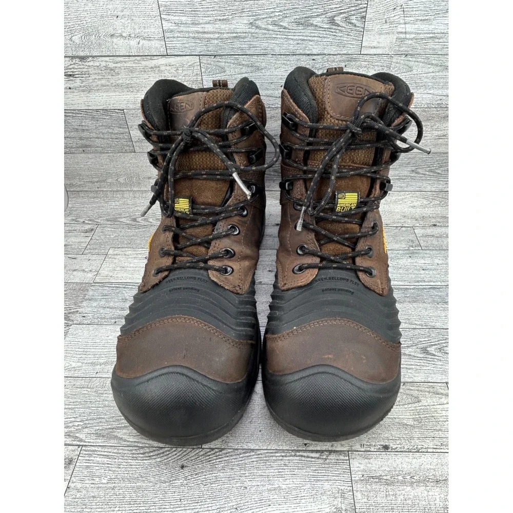 Keen Utility Troy 6 Men Carbon Fiber Toe Waterproof Work Boots Dark Earth 11.5D